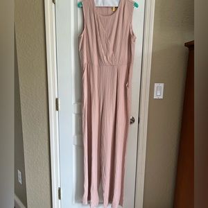 Calvin Klein Pink Sleeveless Jumpsuit- Size 14